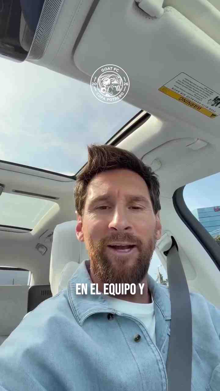 梅西寄语入选GOAT FC球员:恭喜你们,我会关注你们的表现